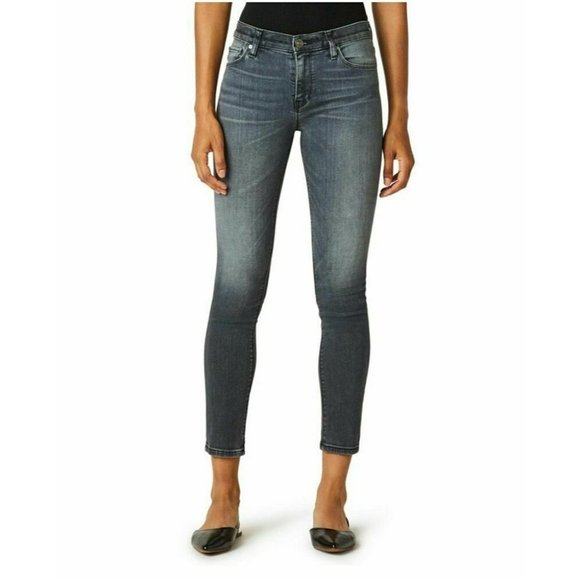 Hudson Jeans | Women's Nico Mid-Rise Stretch Skinny Jeans Grey Size 24 MSRP $195 - Picture 1 of 2